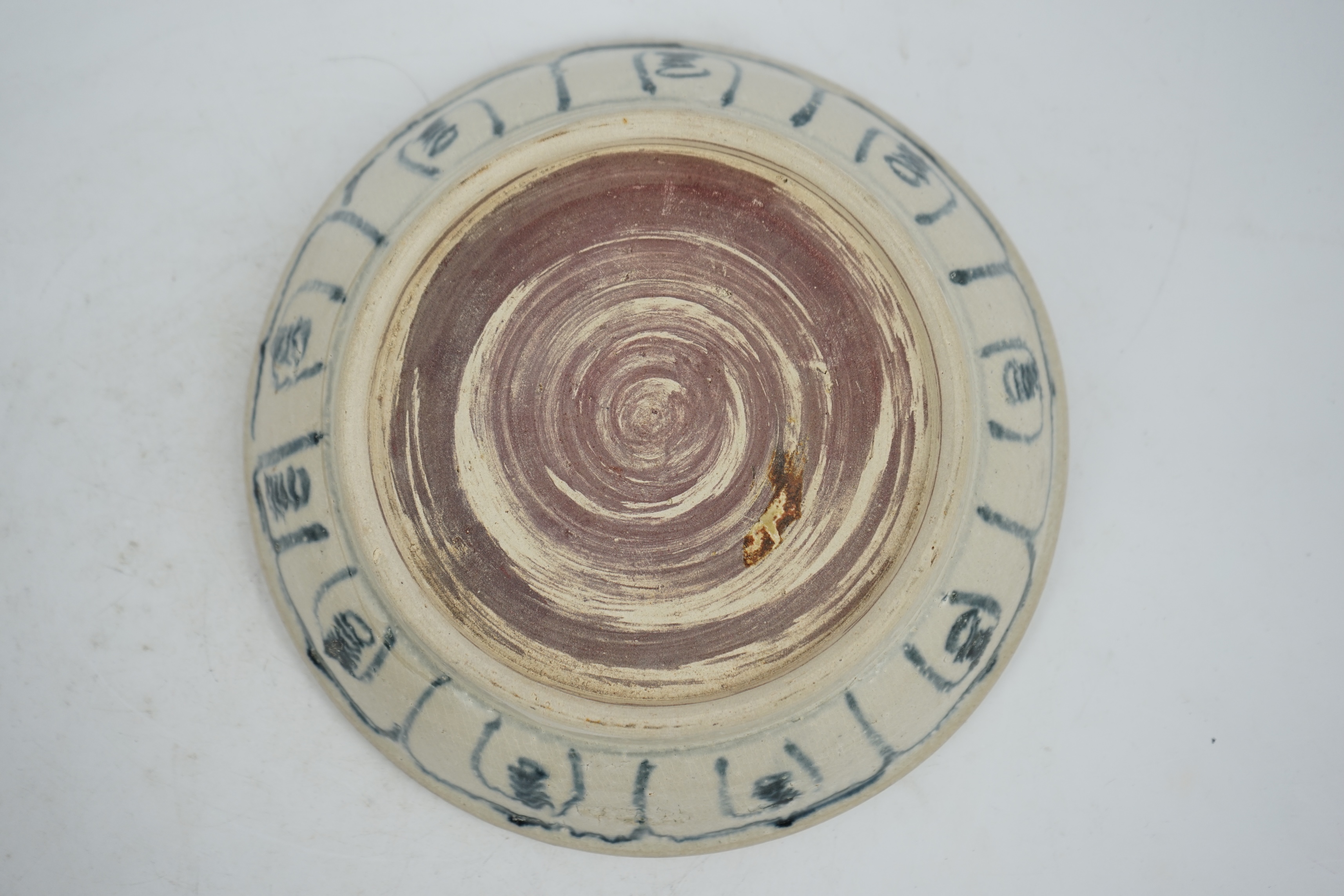 A Vietnamese blue and white porcelain dish, Hoi An Hoard, 15th century